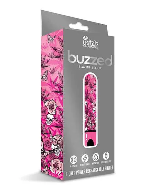 Prints Charming Vibrators Buzzed 35 Rechargeable Bullet Blazing Beauty Pink Prints Charming Vibrators Buzzed 35 Rechargeable Bullet Blazing Beauty Pink