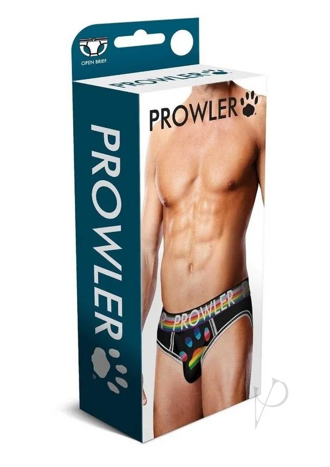 Prowler Anal Prowler Black Oversized Paw Open Brief Large BlackRainbow