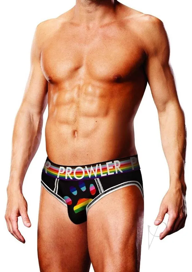 Prowler Anal Prowler Black Oversized Paw Open Brief Large BlackRainbow Prowler Anal Prowler Black Oversized Paw Open Brief Large BlackRainbow
