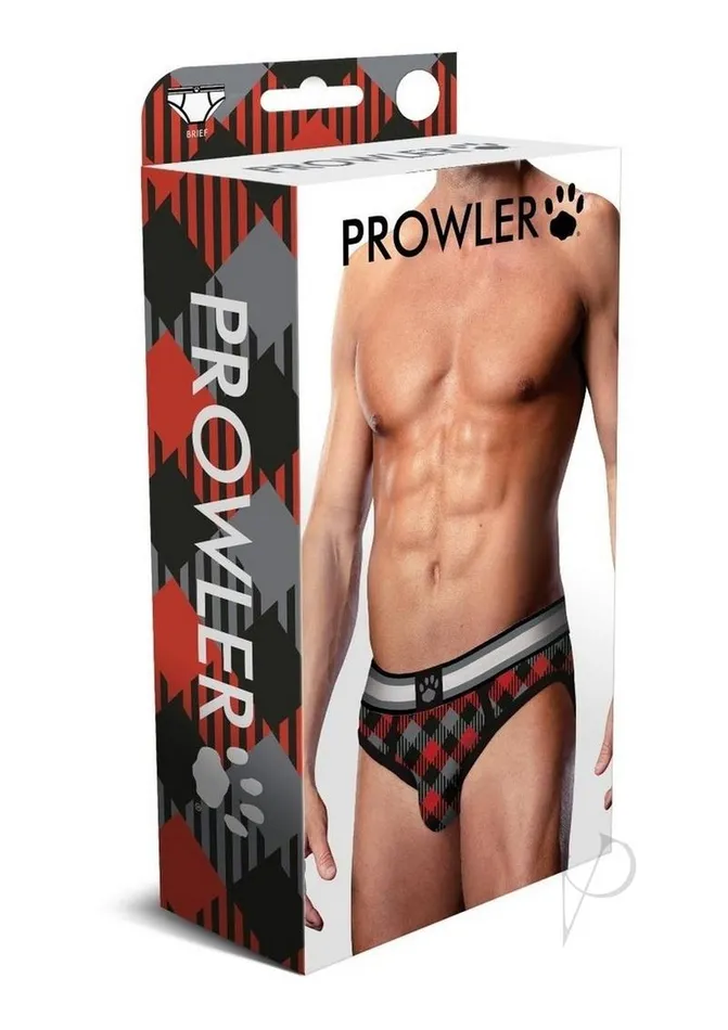 Prowler Anal Prowler Tartan 1 Brief XXLarge BlackRed