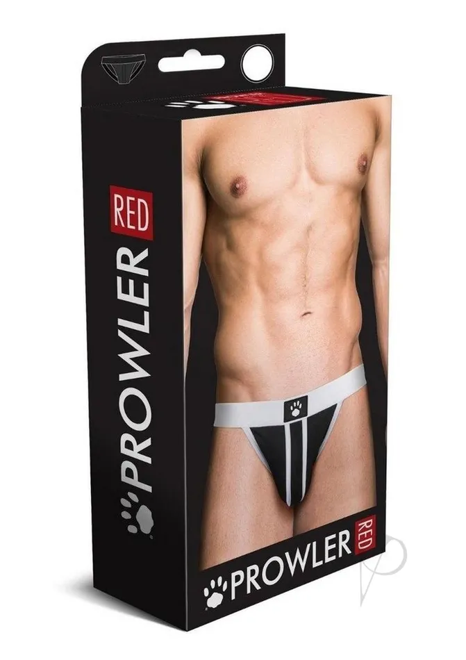 Prowler Red Anal Prowler RED AssLess Jock Large WhiteBlack