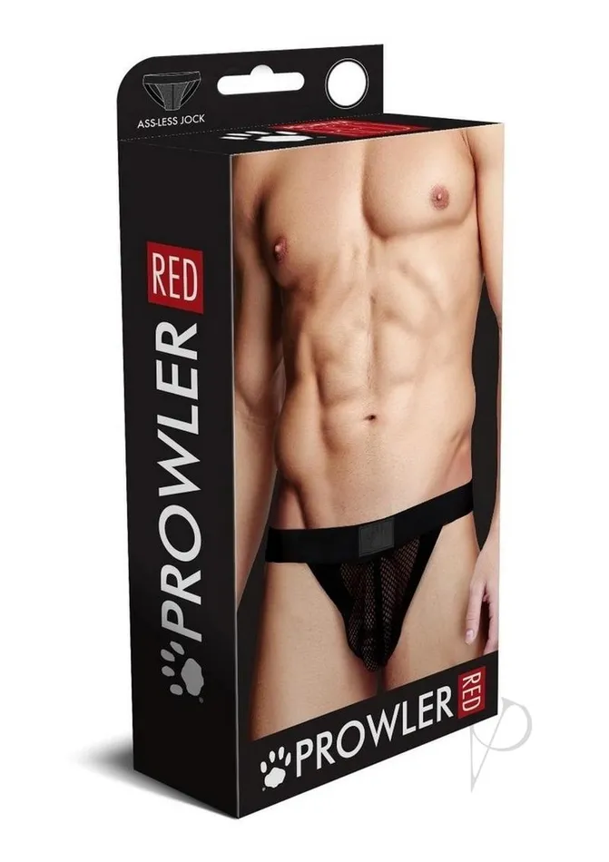 Prowler Red Anal Prowler RED Fishnet AssLess Jock Medium Black