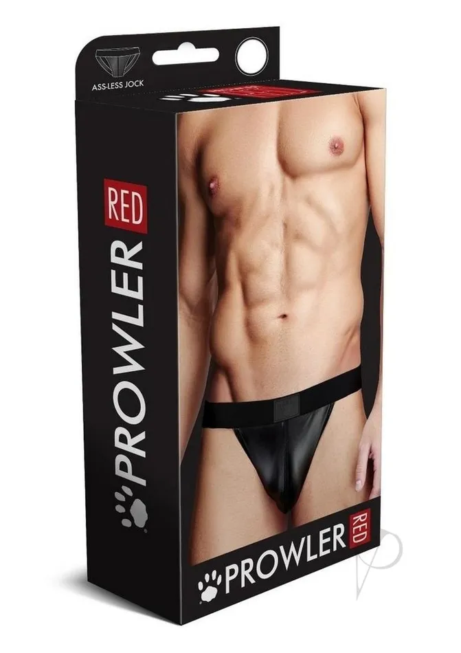Prowler Red Anal Prowler RED Wetlook AssLess Jock XLarge Black