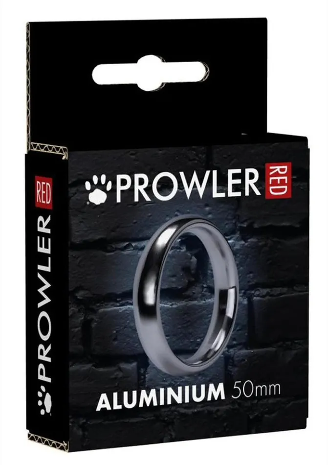 Prowler Red Male Sex Toys Prowler RED Aluminum Cock Ring 50mm Silver