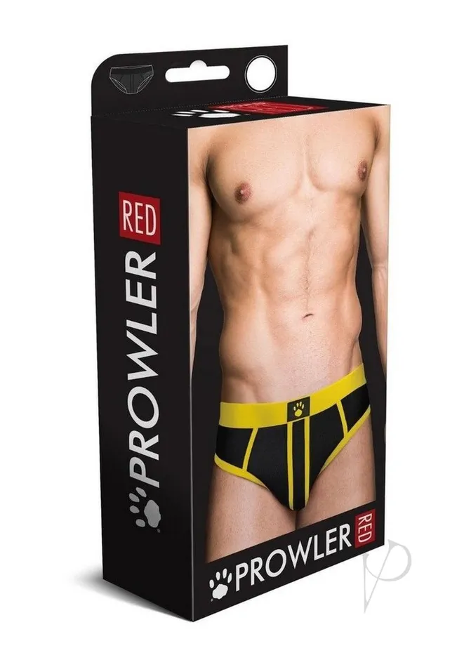 Prowler Red Prowler RED AssLess Brief Medium BlackYellow Anal