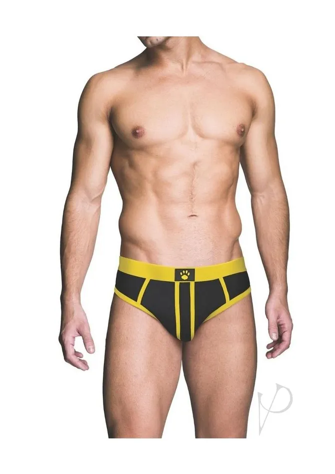 Prowler Red Prowler RED AssLess Brief Medium BlackYellow Anal Prowler Red Prowler RED AssLess Brief Medium BlackYellow Anal