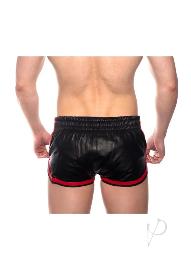 Prowler Red Prowler RED Leather Sport Shorts Small BlackRed Anal