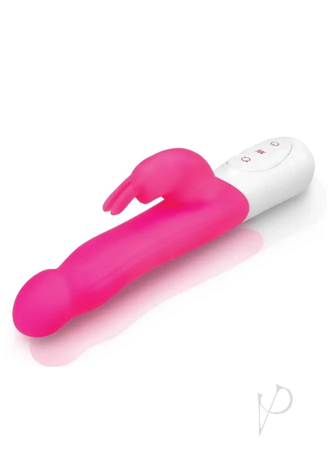 Rabbit Essentials Silicone Rechargeable Slim Shaft Rabbit Vibrator Hot Pink Rabbit Essentials Female Sex Toys Rabbit Essentials Silicone Rechargeable Slim Shaft Rabbit Vibrator Hot Pink Rabbit Essentials Female Sex Toys