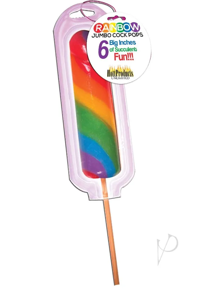 Rainbow Jumbo Cock Lollipop Rainbow Dildos