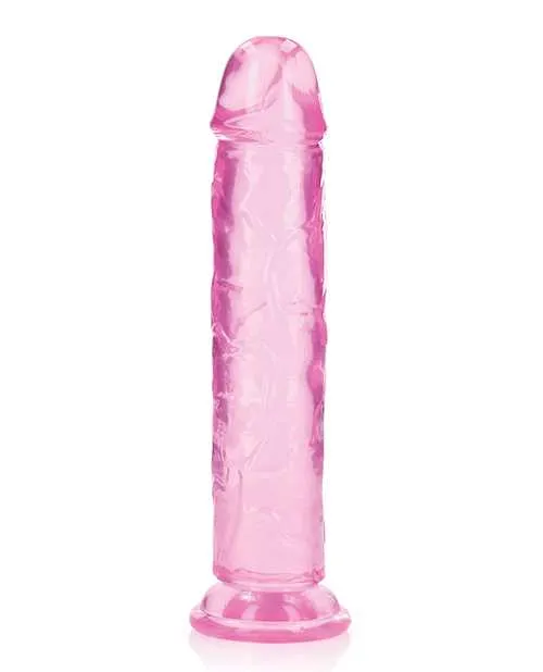 Real Rock Dildos RealRock Crystal Clear Straight No Balls Dildo 10in Pink Real Rock Dildos RealRock Crystal Clear Straight No Balls Dildo 10in Pink