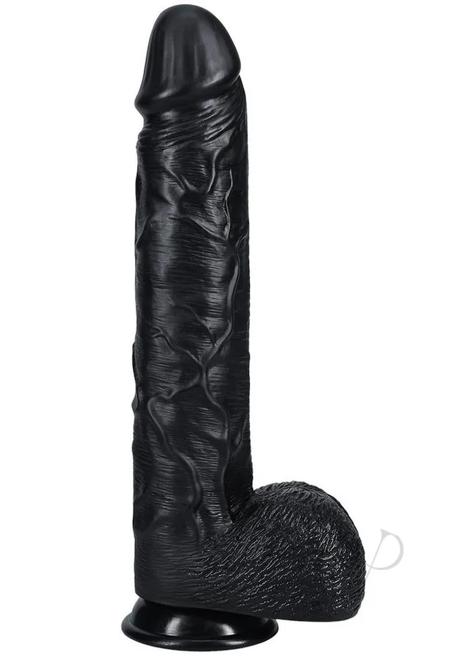 Real Rock Female Sex Toys RealRock Ultra Realistic Skin Extra Large Straight Dildo with Balls and Suction Cup 14in Black Real Rock Female Sex Toys RealRock Ultra Realistic Skin Extra Large Straight Dildo with Balls and Suction Cup 14in Black