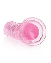 RealRock Crystal Clear Straight No Balls Dildo 7in Pink Real Rock Dildos RealRock Crystal Clear Straight No Balls Dildo 7in Pink Real Rock Dildos
