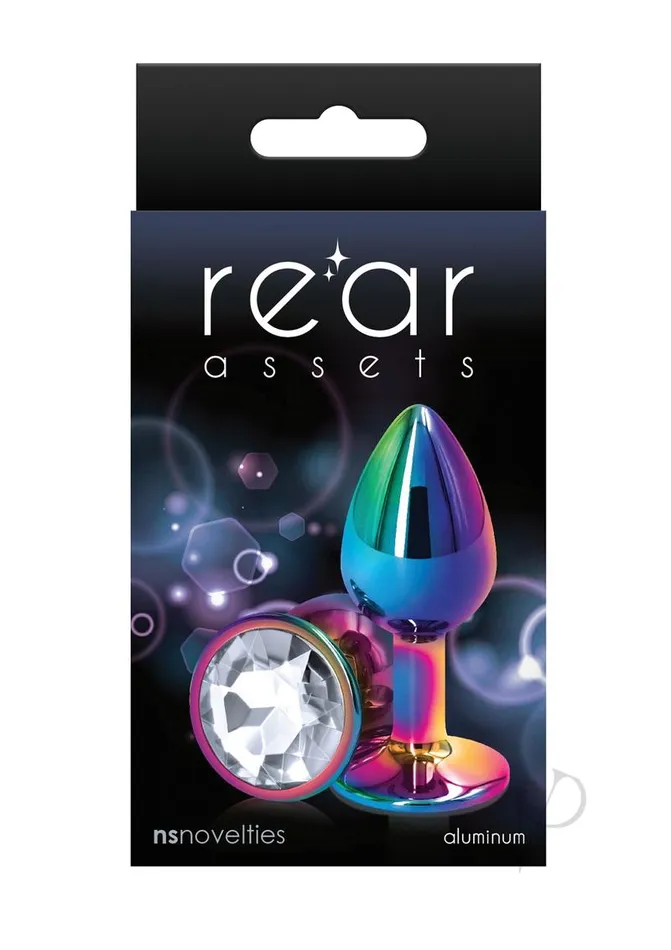 Rear Assets Multicolor Anal Plug Small Clear Rear Assets Anal