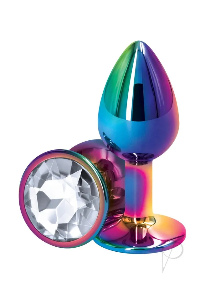 Rear Assets Multicolor Anal Plug Small Clear Rear Assets Anal