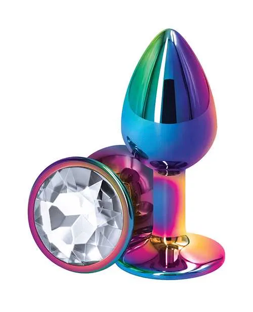 Rear Assets Multicolor Anal Plug Small Clear Rear Assets Anal