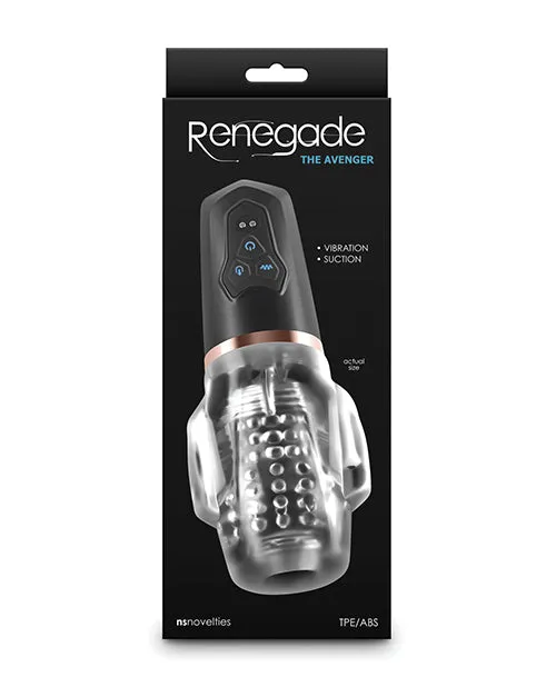 Renegade Avenger Rechargeable Mouth Stroker Black Renegade Male Sex Toys Renegade Avenger Rechargeable Mouth Stroker Black Renegade Male Sex Toys