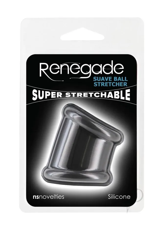 Renegade Renegade Suave Silicone Ball Strecher Cock Ring Black Male Sex Toys Renegade Renegade Suave Silicone Ball Strecher Cock Ring Black Male Sex Toys