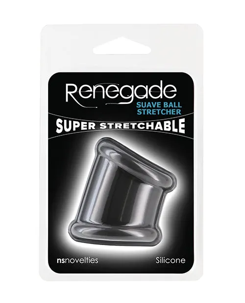 Renegade Renegade Suave Silicone Ball Strecher Cock Ring Black Male Sex Toys Renegade Renegade Suave Silicone Ball Strecher Cock Ring Black Male Sex Toys