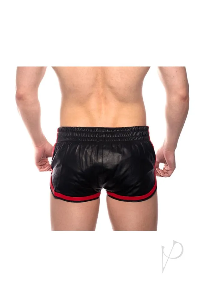 Restraints Prowler Red Leather Sport Shorts Large BlackRed Prowler Red