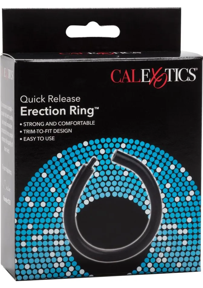 Rings Quick Release Erection Cock Ring Black Male Sex Toys