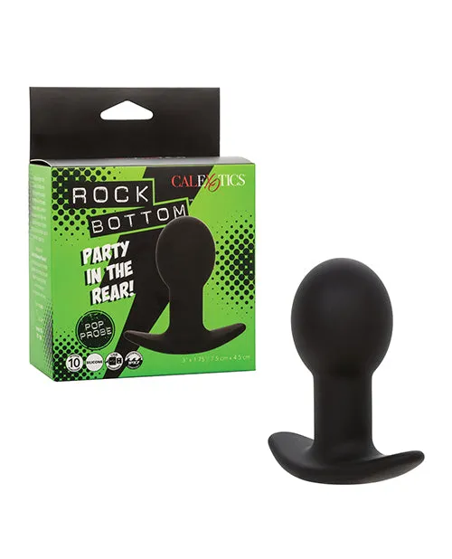 Rock Bottom Rock Bottom Pop Rechargeable Silicone Probe Black Anal