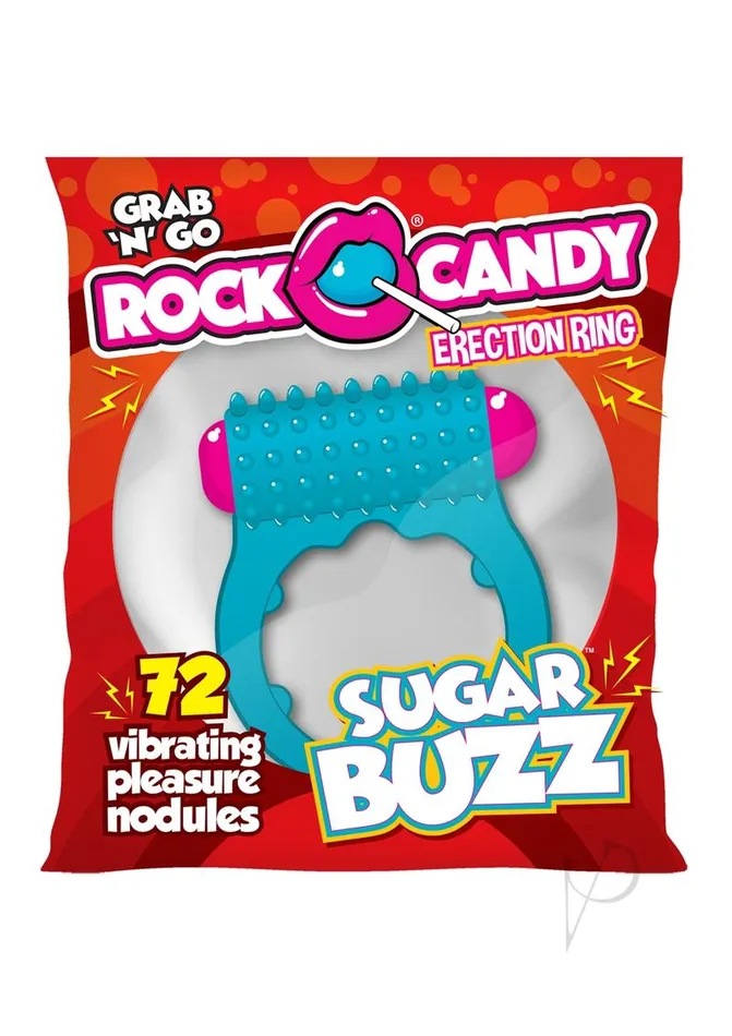 Rock Candy Toys Rock Candy Sugar Buzz Vibrating Cock Ring Blue Couples