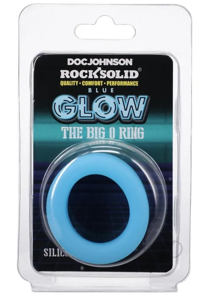 Rock Solid Dildos Rock Solid The Big O Glow in the Dark Silicone Cock Ring Blue Rock Solid Dildos Rock Solid The Big O Glow in the Dark Silicone Cock Ring Blue
