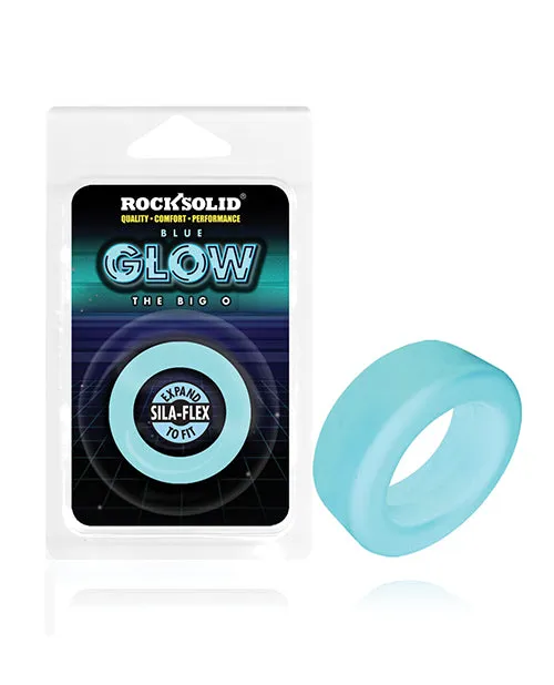 Rock Solid Dildos Rock Solid The Big O Glow in the Dark Silicone Cock Ring Blue Rock Solid Dildos Rock Solid The Big O Glow in the Dark Silicone Cock Ring Blue
