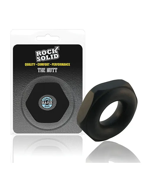 Rock Solid Male Sex Toys Rock Solid The Nutt Silicone Cock Ring Black Rock Solid Male Sex Toys Rock Solid The Nutt Silicone Cock Ring Black