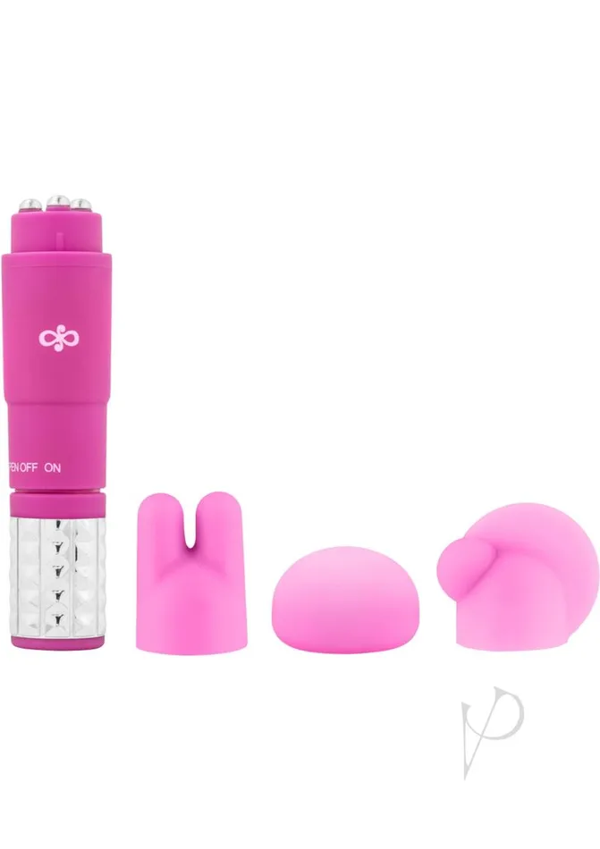 Rose Revitalize Massage Kit with Silicone Attachments Pink Rose Couples Rose Revitalize Massage Kit with Silicone Attachments Pink Rose Couples