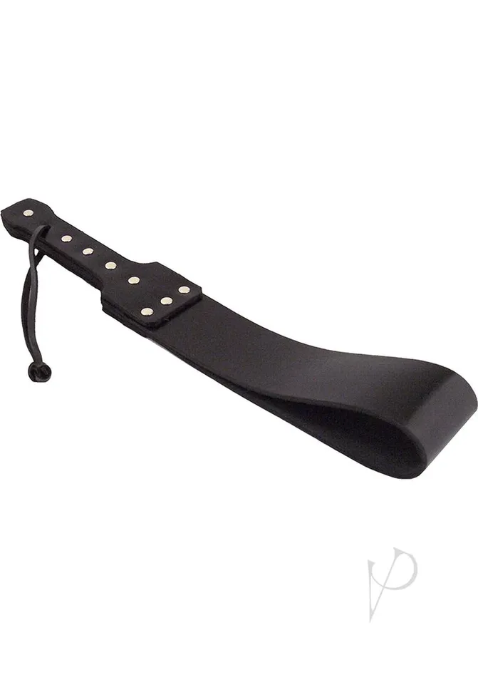 Rouge Restraints Rouge Folded Leather Paddle with Rivets Black