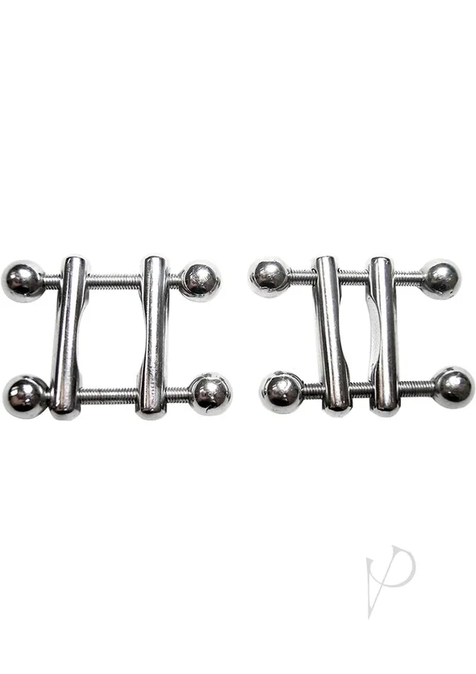 Rouge Rouge Stainless Steel Adjustable Ball End Nipple Clamps Male Sex Toys Rouge Rouge Stainless Steel Adjustable Ball End Nipple Clamps Male Sex Toys