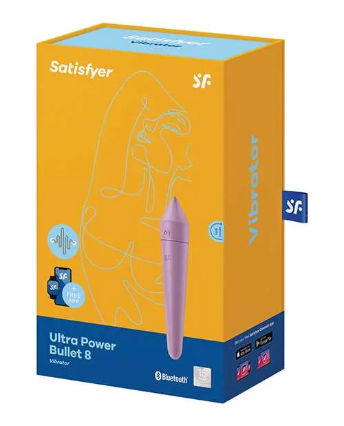 Satisfyer Female Sex Toys Satisfyer Ultra Power Bullet 8 Rechargeable Silicone Bullet Vibrator Lavender