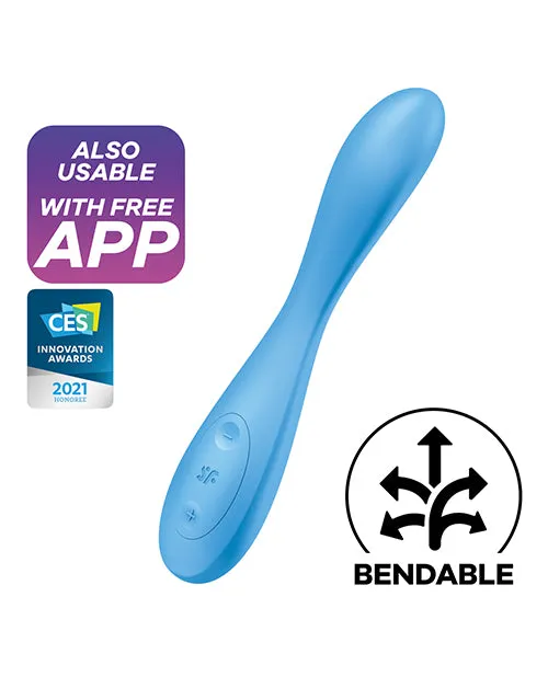 Satisfyer GSpot Flex 4 Rechargeable Silicone Vibrator Blue Satisfyer Vibrators Satisfyer GSpot Flex 4 Rechargeable Silicone Vibrator Blue Satisfyer Vibrators