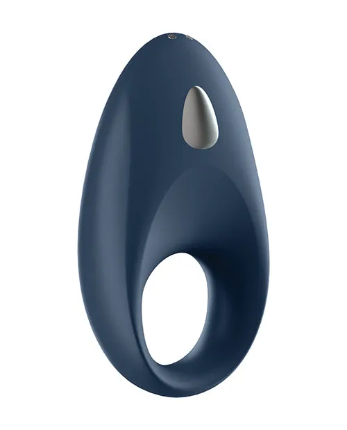 Satisfyer Vibrators Satisfyer Mighty One Rechargeable Silicone Couples Ring Blue Satisfyer Vibrators Satisfyer Mighty One Rechargeable Silicone Couples Ring Blue