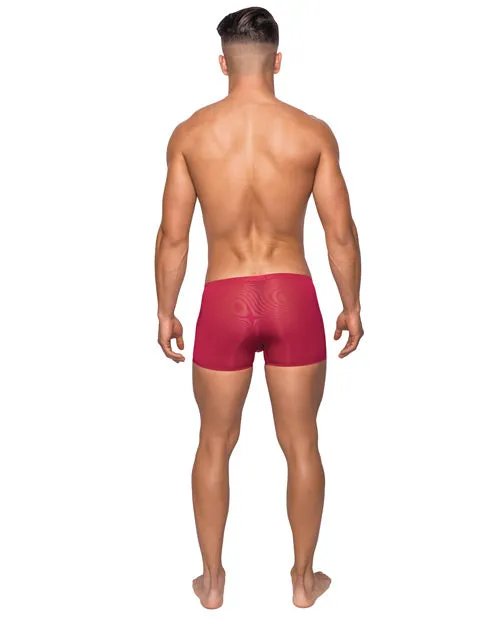 Seamless Sleek Short wSheer Pouch Red LG Male Power Vibrators Seamless Sleek Short wSheer Pouch Red LG Male Power Vibrators