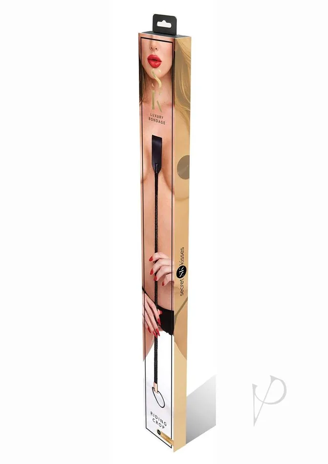 Secret Kisses Vibrators Secret Kisses Riding Crop BlackRose Gold
