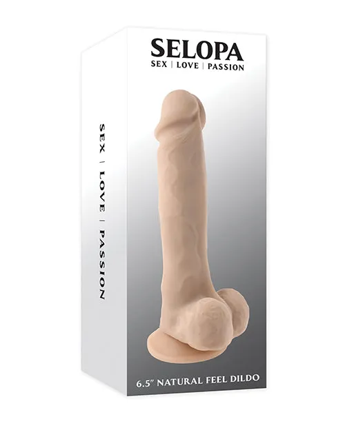Selopa Natural Feel Dildo 65in with Balls Vanilla Selopa Dildos