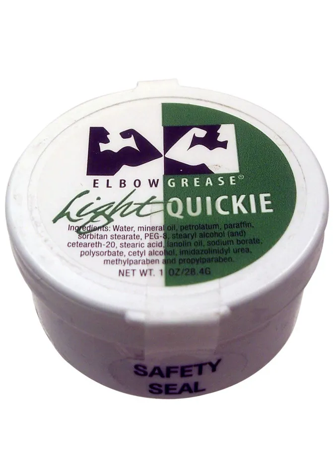 Sexual Health Wellbeing Elbow Grease Lubricants Elbow Grease Light Quickie Cream Lubricant 1oz