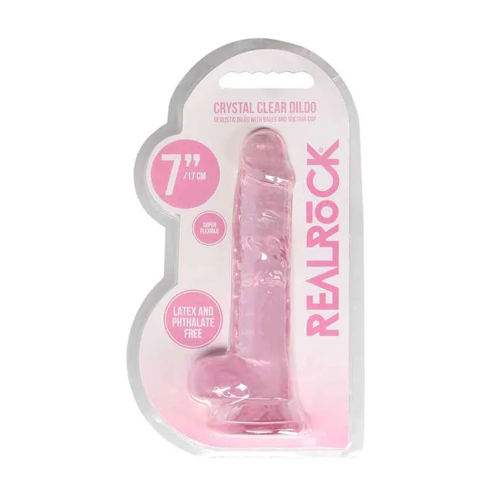 Shots Toys Female Sex Toys REALROCK 7 Inch Realistic Dildo With Balls