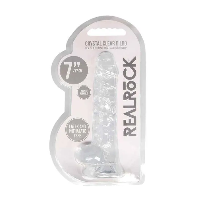 Shots Toys Female Sex Toys REALROCK 7 Inch Realistic Dildo With Balls