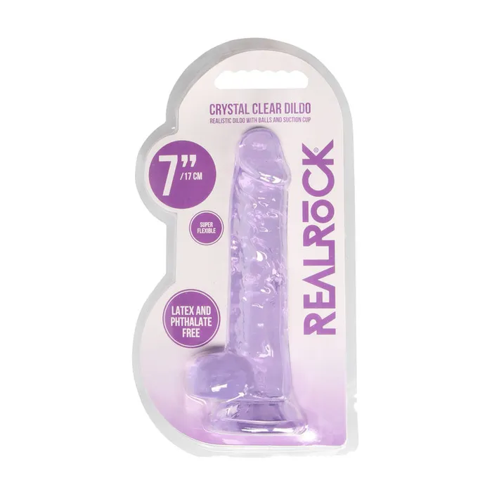 Shots Toys Female Sex Toys REALROCK 7 Inch Realistic Dildo With Balls