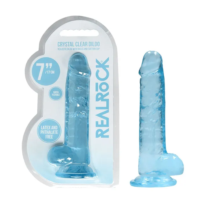 Shots Toys Female Sex Toys REALROCK 7 Inch Realistic Dildo With Balls