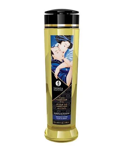 Shunga Couples Shunga Massage Oil 8 oz Midnight Flower