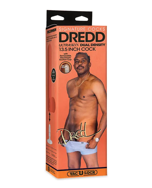Signature Cocks Signature Cocks Ultraskyn Dredd Dildo with Removable Suction Cup 135in Chocolate Female Sex Toys Signature Cocks Signature Cocks Ultraskyn Dredd Dildo with Removable Suction Cup 135in Chocolate Female Sex Toys