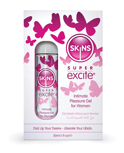 Skins Female Sex Toys Skins Super Excite Clitoral Stimulation Gel 1oz Skins Female Sex Toys Skins Super Excite Clitoral Stimulation Gel 1oz