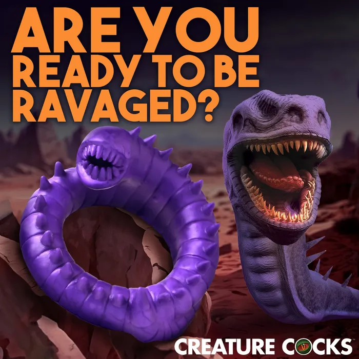 Slitherine Silicone Cock Ring Creature Cocks Male Sex Toys