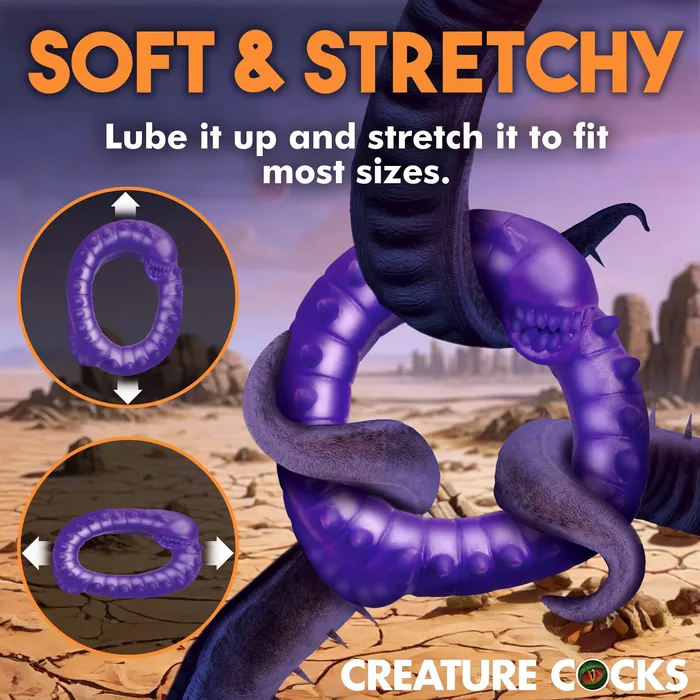 Slitherine Silicone Cock Ring Creature Cocks Male Sex Toys