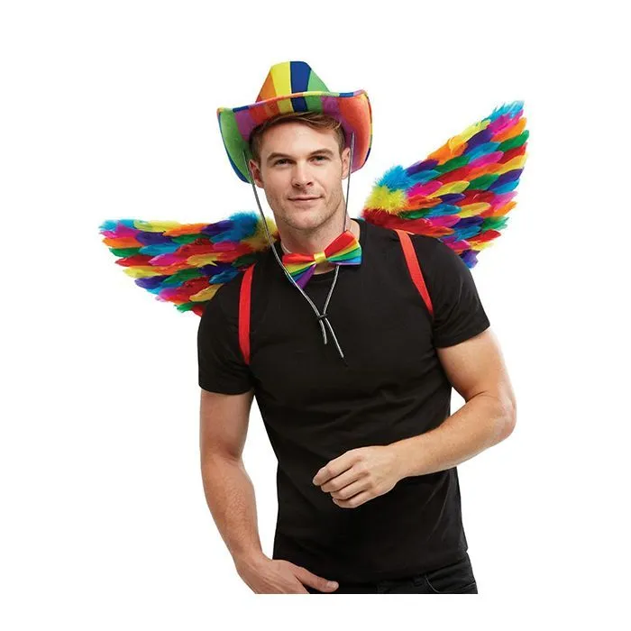 Smiffy Anal Rainbow Small Feather Wings