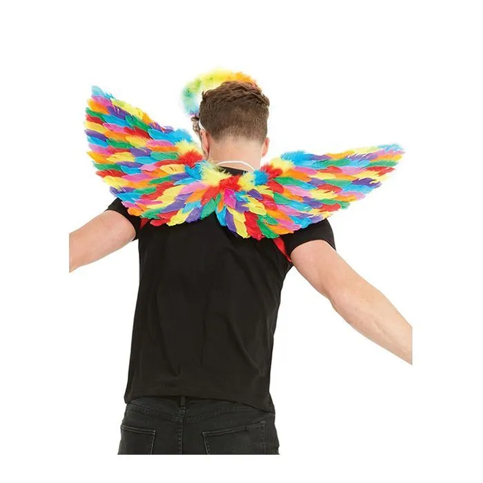 Smiffy Anal Rainbow Small Feather Wings